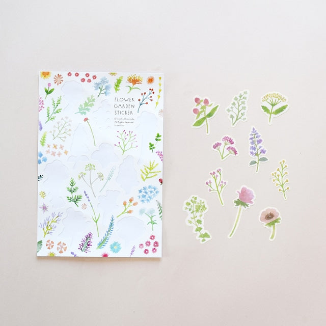 Tomoko Shinozuka / sticker - Flower Garden