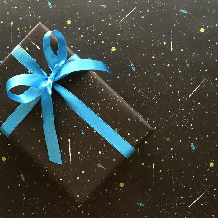 REGARO PAPIRO / Wrapping Paper -Universe Pattern Black /5 sheets