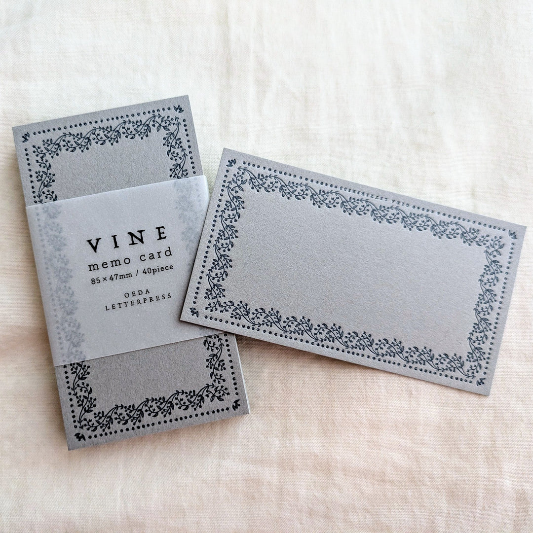 OEDA LETTERPRESS / Memo card (VINE) Glay