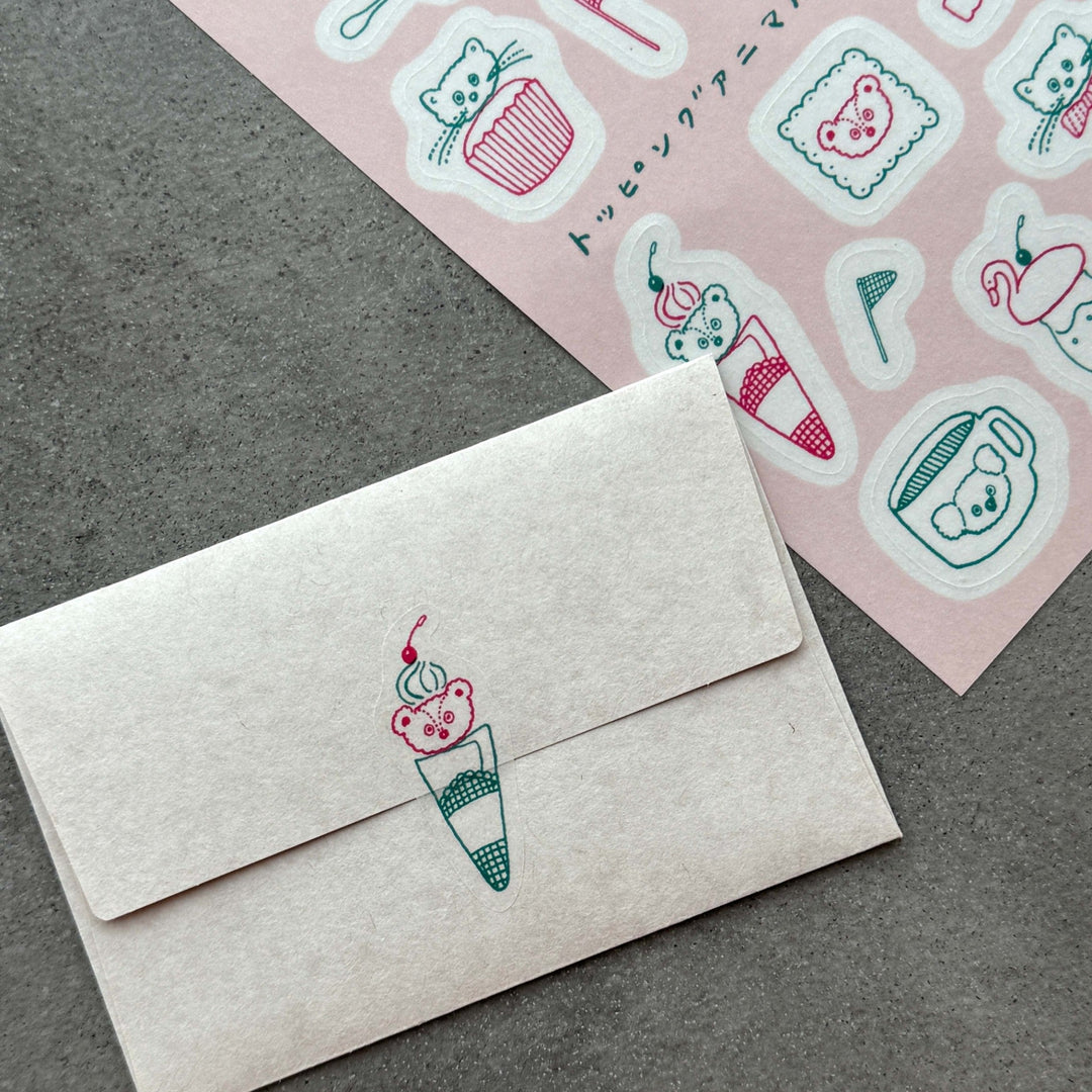 Tobimatsu Shoichiro x Mizushima / Tracing paper sticker -Topping Animal