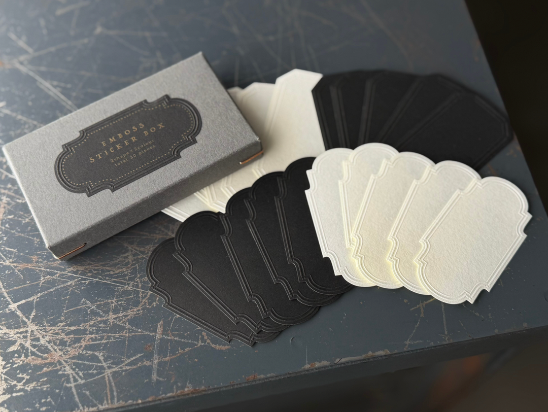 OEDA LETTERPRESS / ENBOSS STICKER BOX