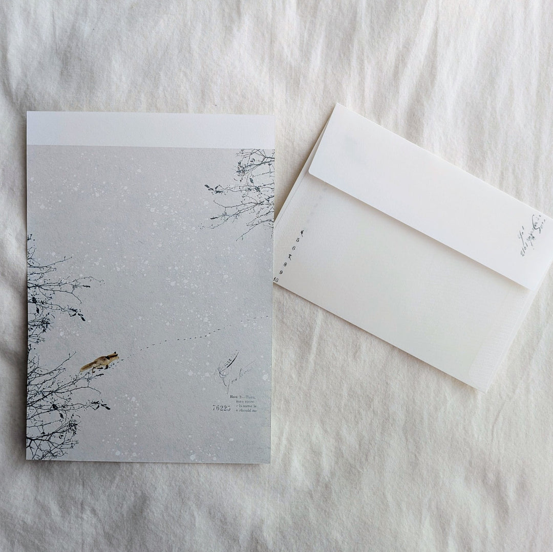 Yohaku / Letter Writing Set -Snow Play M-211