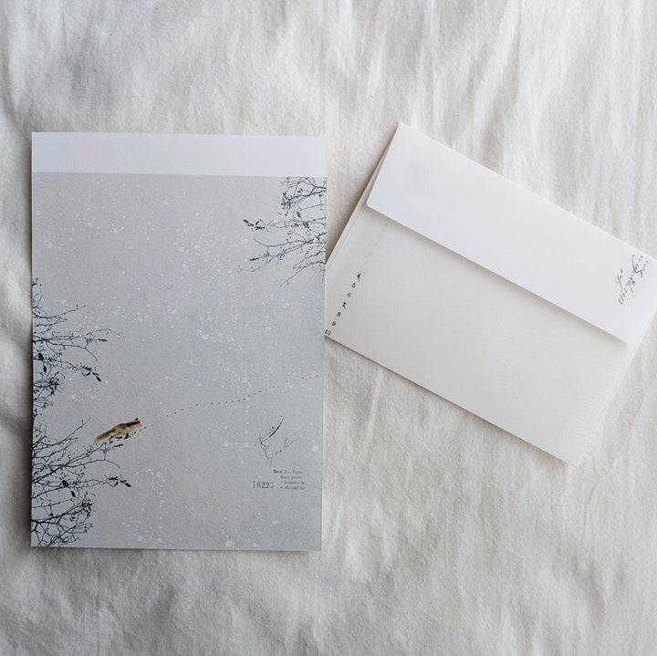 Yohaku / Letter Writing Set -Snow Play M-211