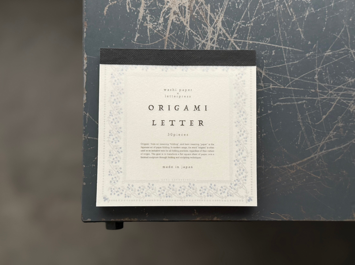 OEDA LETTERPRESS / Limited Edition ORIGAMI LETTER Blueberry color