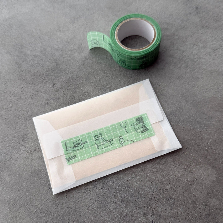 Tobimatsu Shoichiro x Mizushima / Washi Tape -Cheering Animals