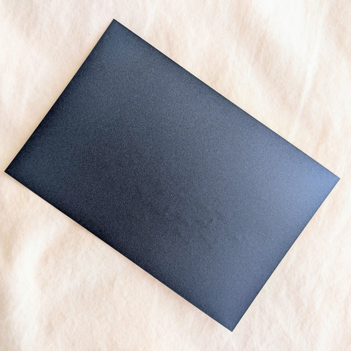 knoten letterpress / Post Card -Winter Lake /Navy (Glitter)