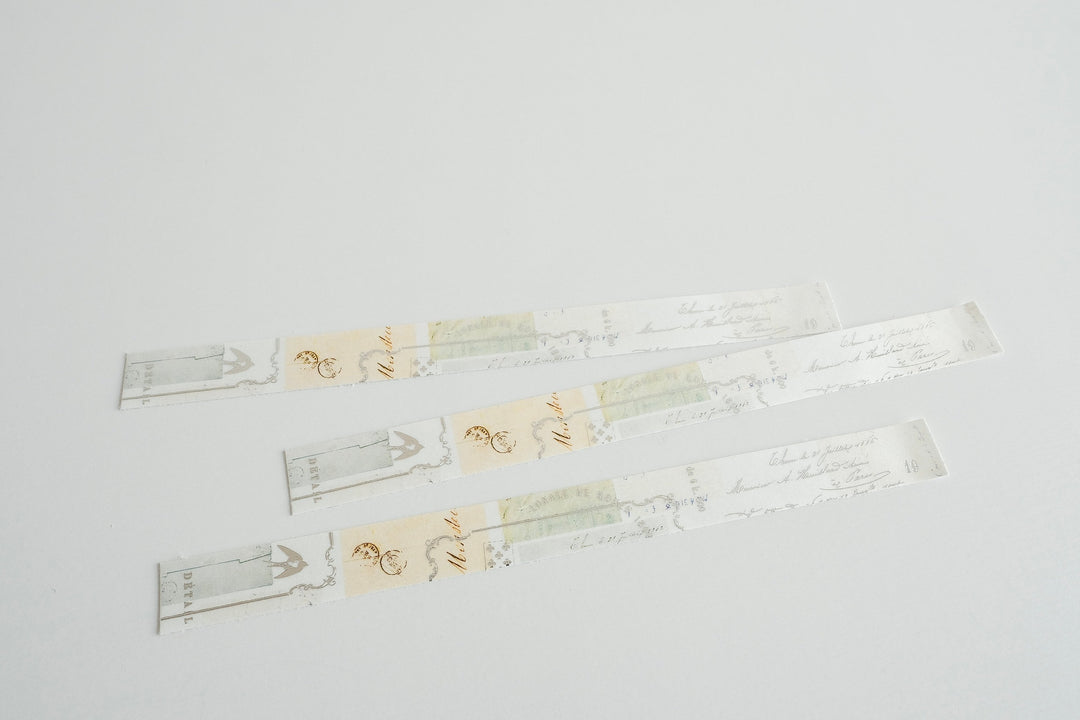 Yohaku / Foil-stamped Washi Tape -Rondo YH-009