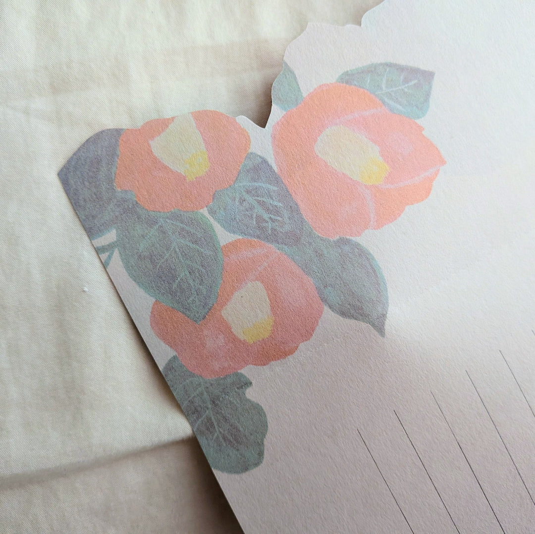 Kisetsu no Tegamiya / Letter Writing Set -Camellia Flowers