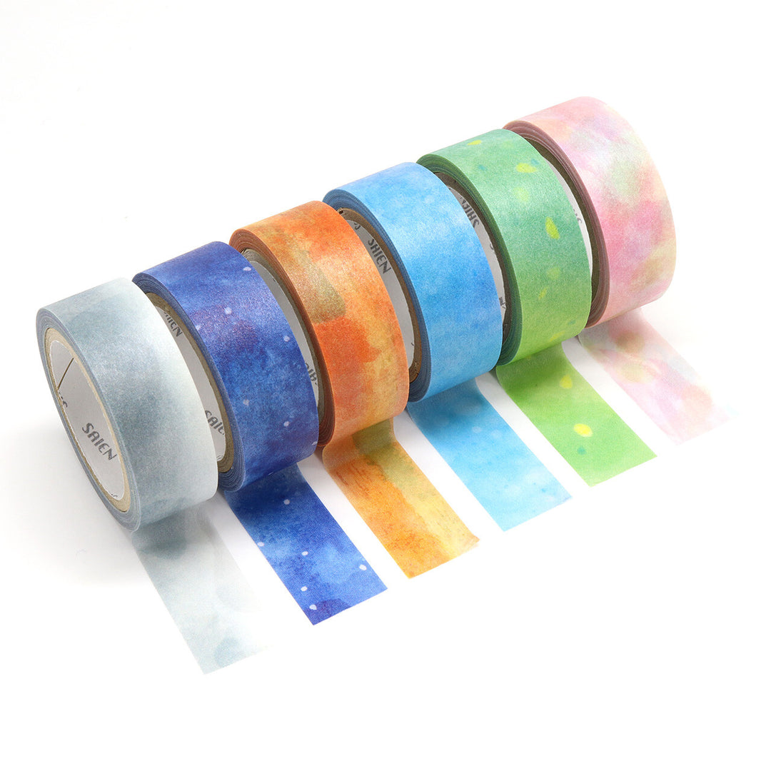Miki Tamura / 6-Color Torn Washi Tape Art Set -Changing Seasons