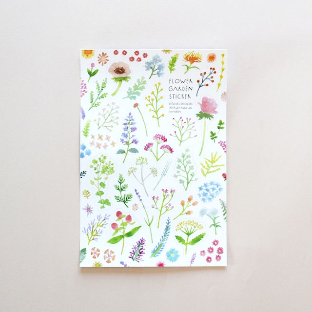 Tomoko Shinozuka / sticker - Flower Garden
