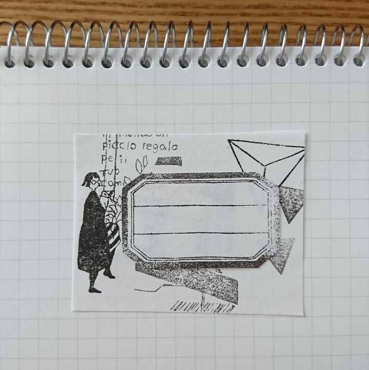 MA7stamp / Rubber Stamp -Fumiko is shopping too much