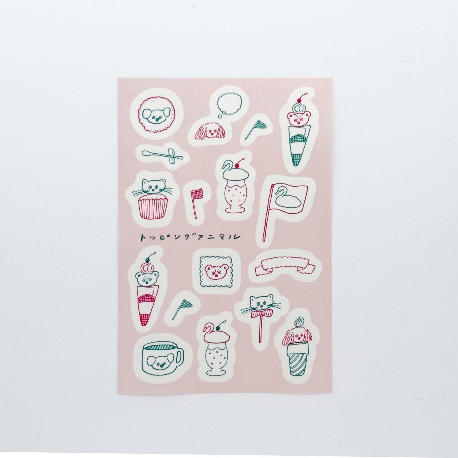 Tobimatsu Shoichiro x Mizushima / Tracing paper sticker -Topping Animal