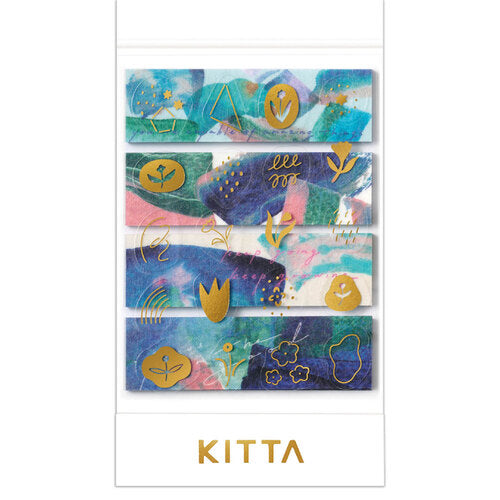 HITOTOKI / Washi Tape KITTA Collage (Gold foil)- Message KITC003