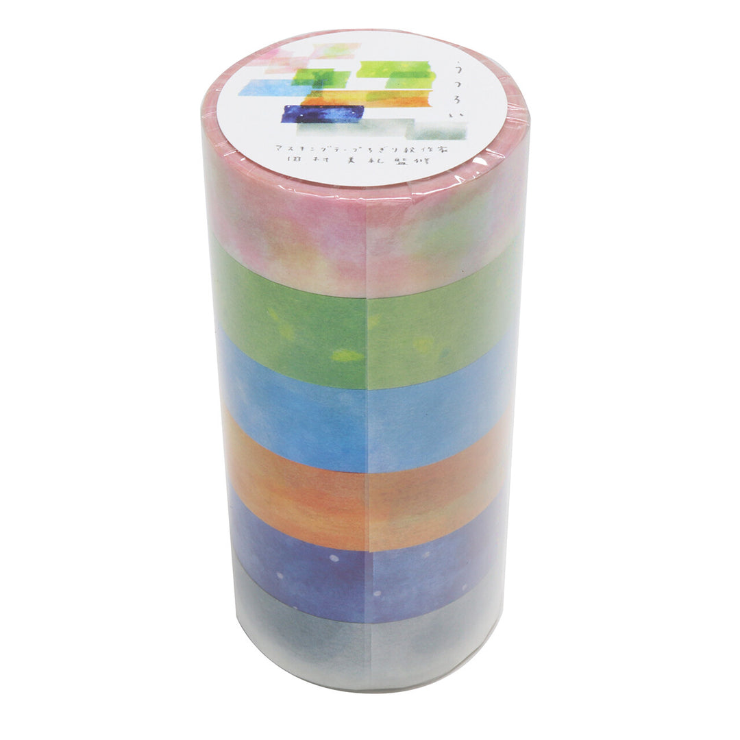Miki Tamura / 6-Color Torn Washi Tape Art Set -Changing Seasons