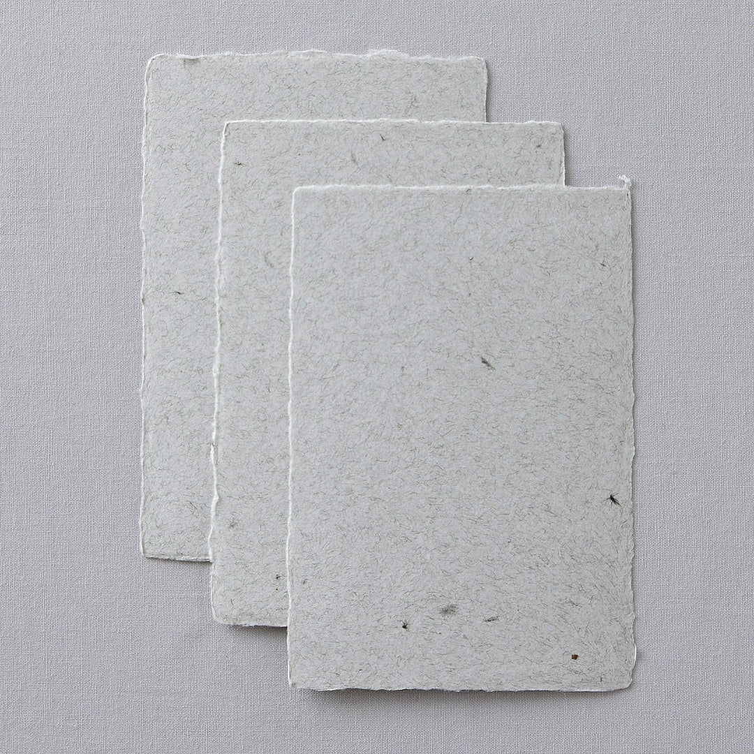 WACCA JAPAN / Deckle edged washi paper post card / Heather Gray PO15