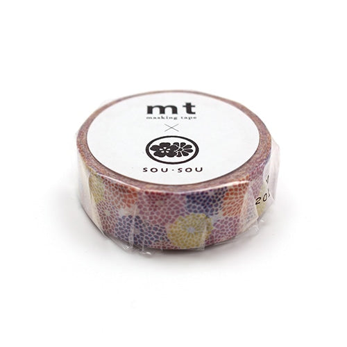 mt x SOU SOU/ Washi Tape - Chrysanthemum Assortment MTSOU09