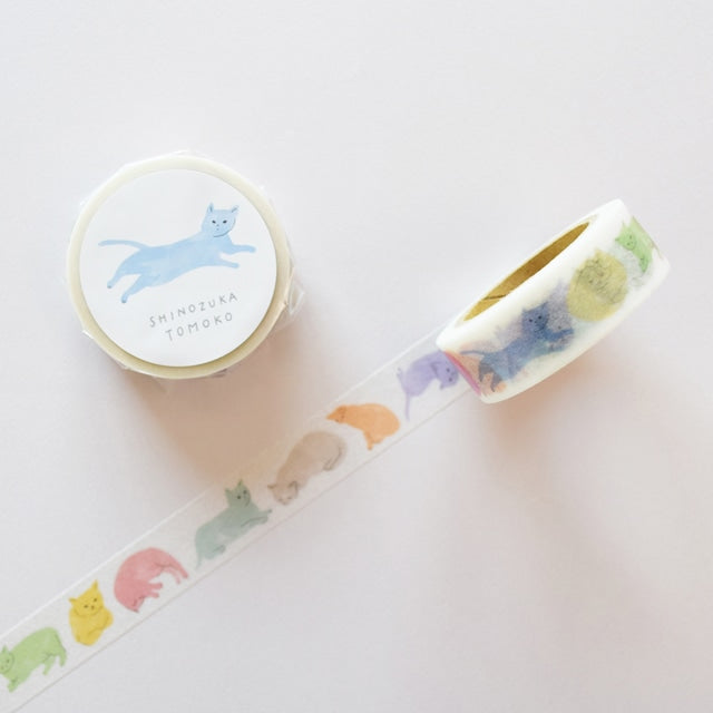 Tomoko Shinozuka / Washi tape - Cats in 11 Colors