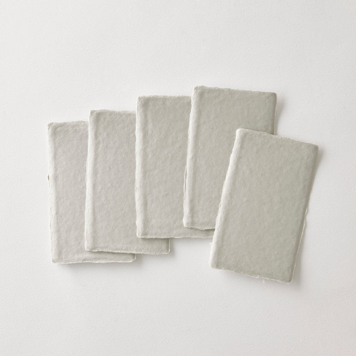 WACCA JAPAN / Handmade deckle edged washi paper card / GRAY BU37