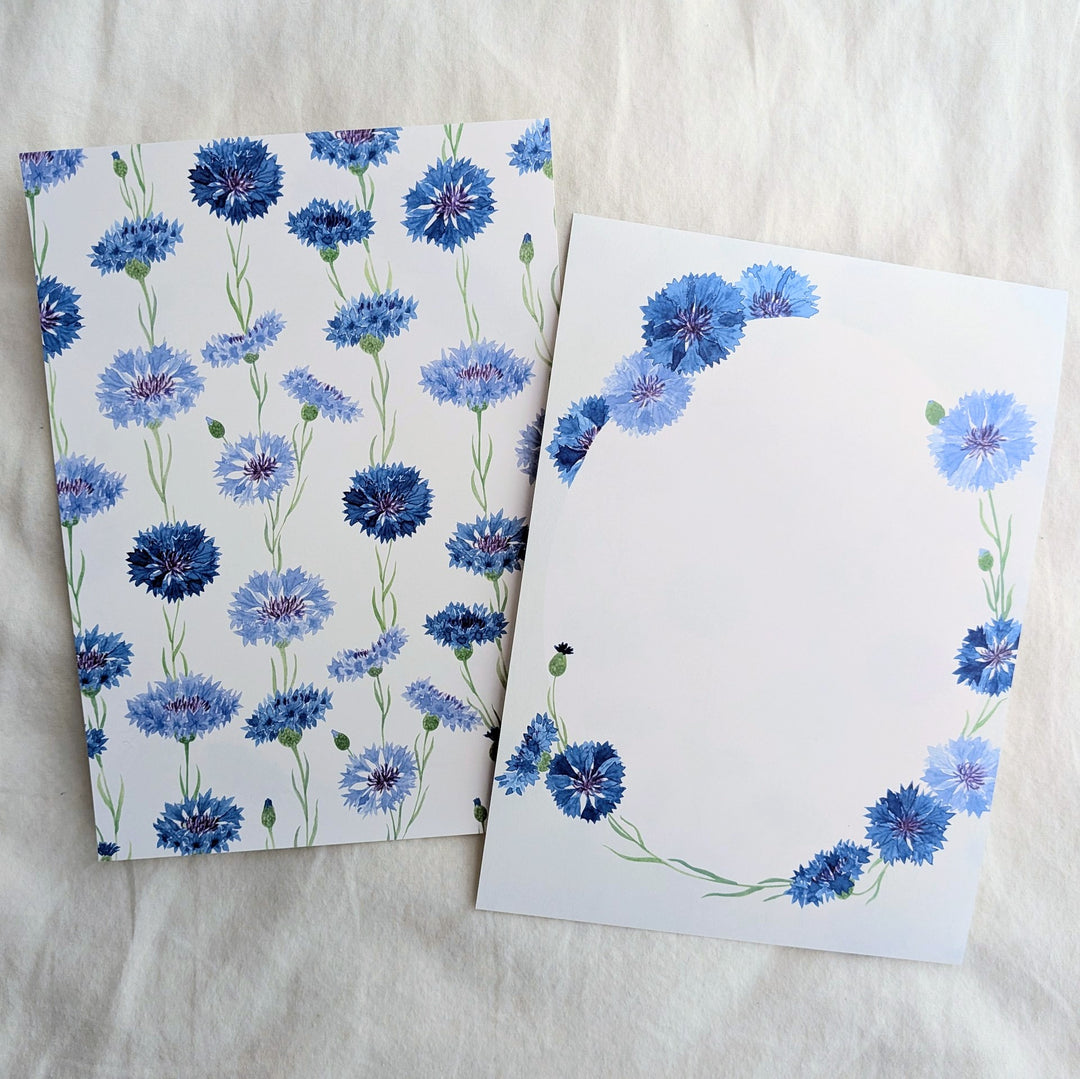 harukazeiro (吉田春香)/ Letter Writing Set -cornflower