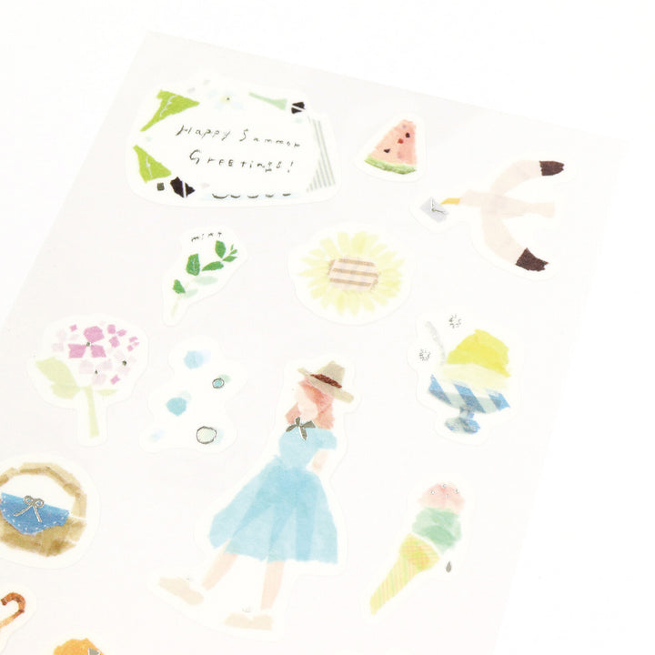 Miki Tamura / Masking Sticker -Summer [silver foil]