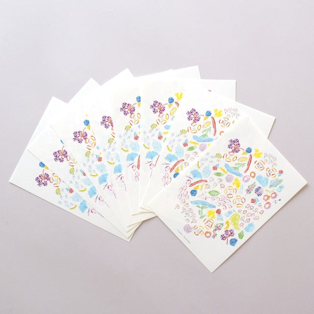 Tomoko Shinozuka / Mini Letter Paper - Flower Garden