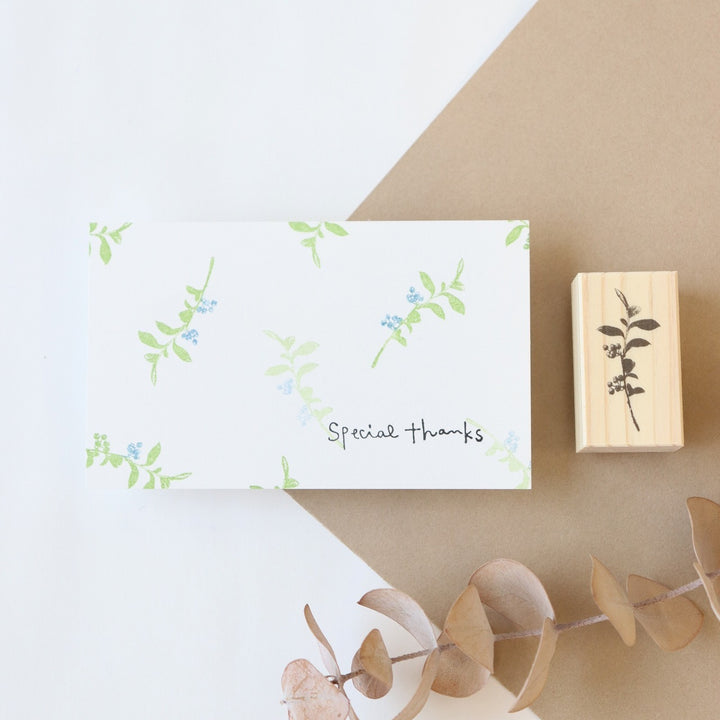 always smile.../ Rubber Stamp -Blueberry S