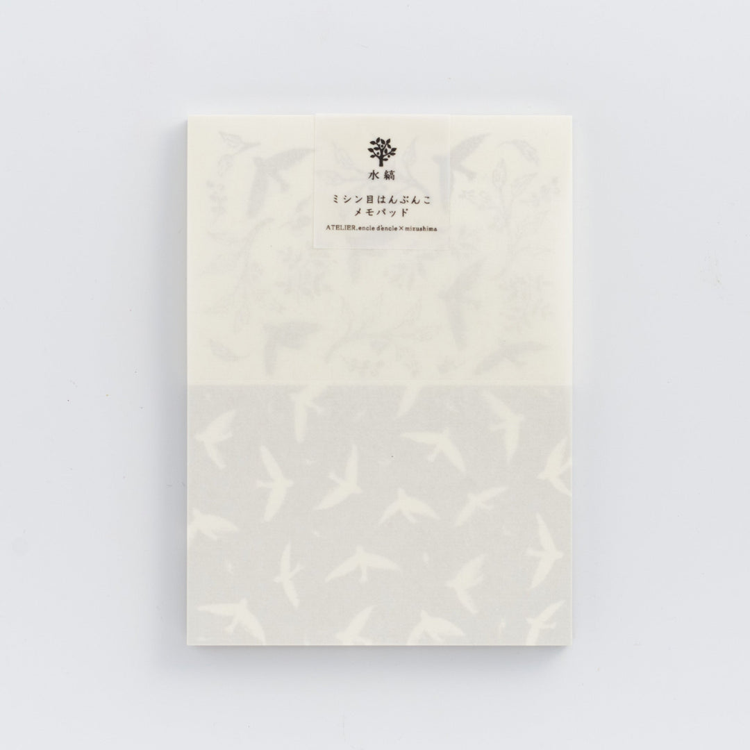 ATELIER. encle d'encle x mizushima / Perforated Memo -Bird