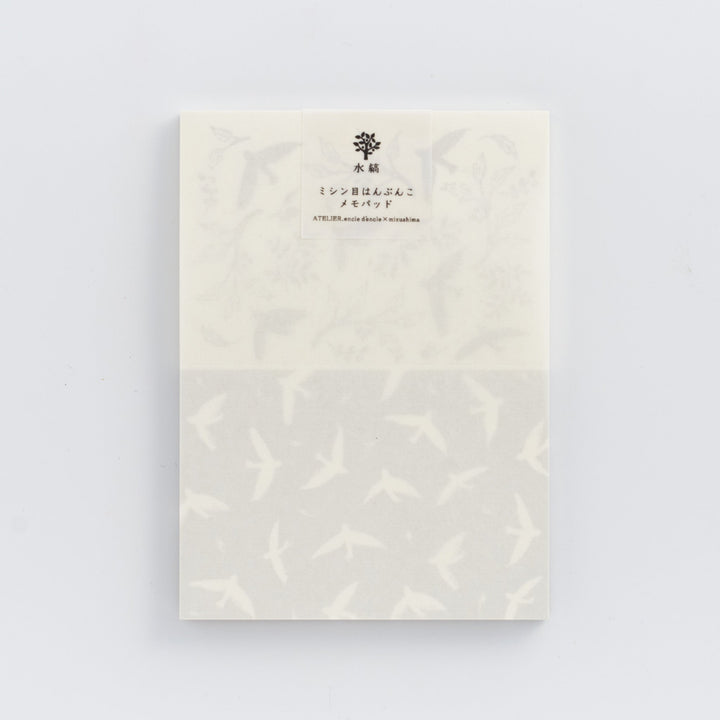 ATELIER. encle d'encle x mizushima / Perforated Memo -Bird