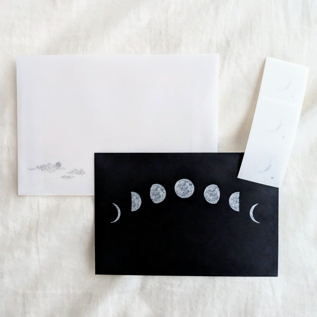 knoten letterpress / Envelope Set -Phases of the moon