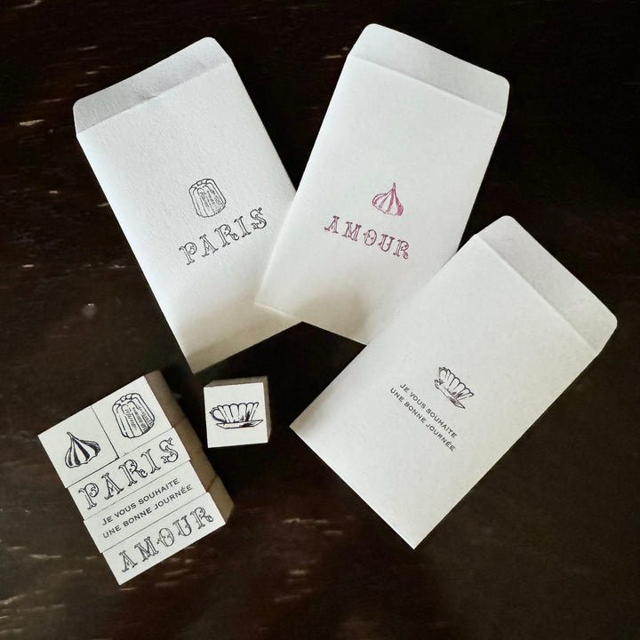 Mon petit artiste / Rubber Stamp -Patissier a Paris /meringue