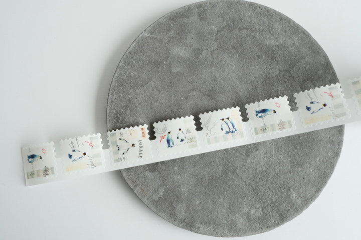 Yohaku / Foil-stamped Rolled Flake Sticker -WinterRetreat HF-001