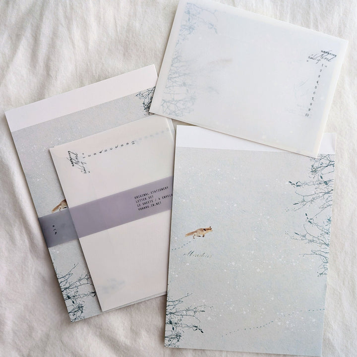 Yohaku / Letter Writing Set -Snow Play M-211