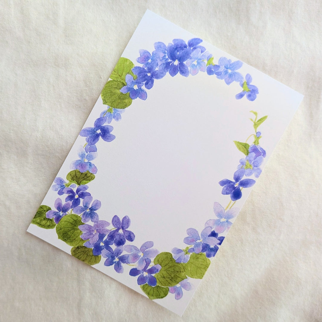 harukazeiro (吉田春香)/ Small Writing Paper -violet