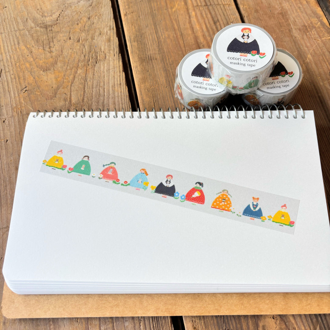 Cotori Cotori / Washi Tape -Kokeshi girls