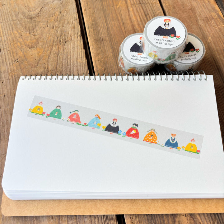 Cotori Cotori / Washi Tape -Kokeshi girls