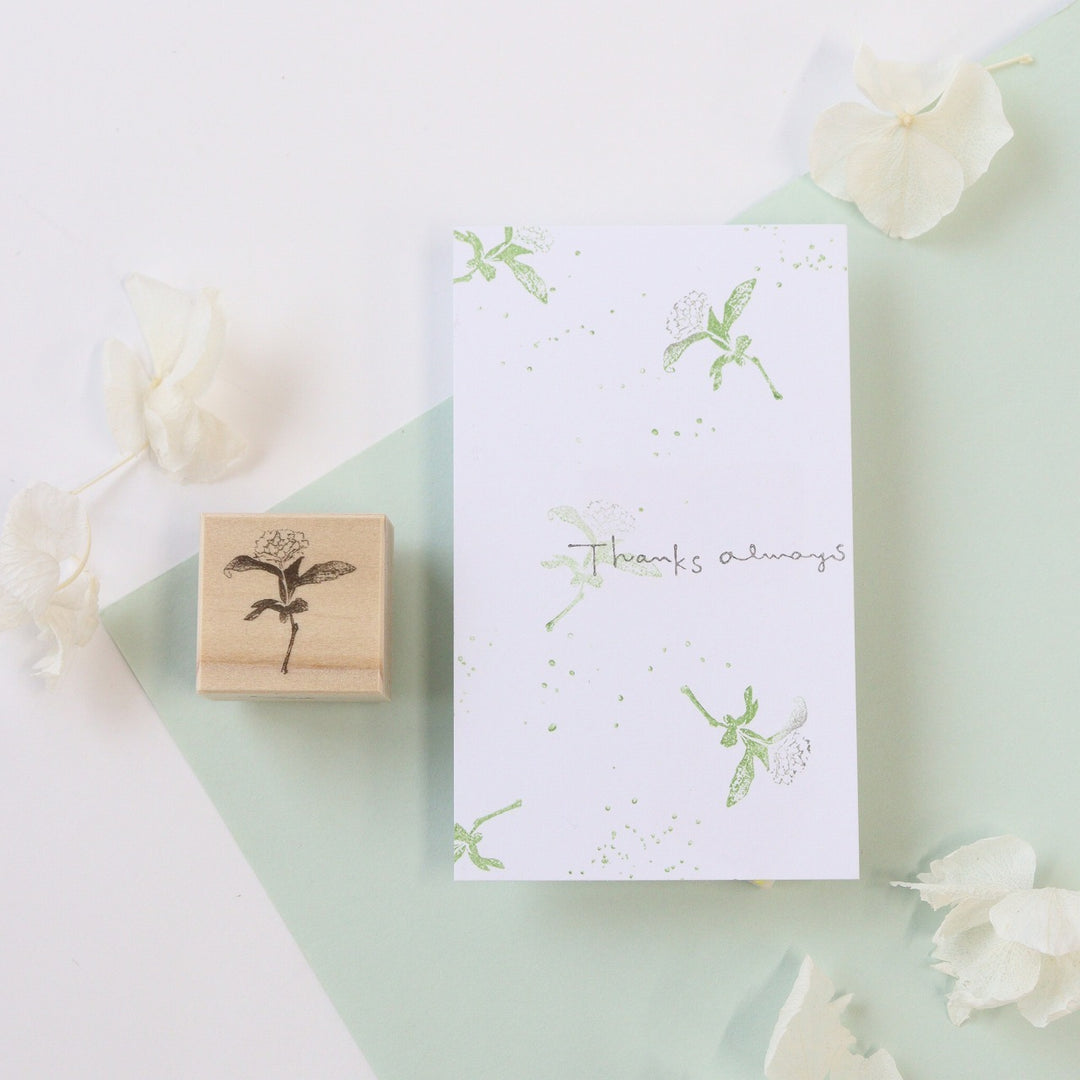 always smile.../ Rubber Stamp -Reeves spiraea