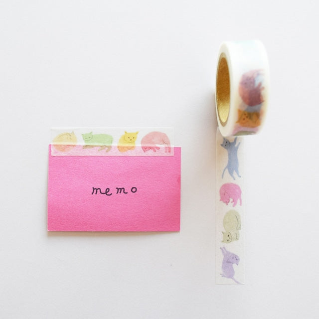Tomoko Shinozuka / Washi tape - Cats in 11 Colors