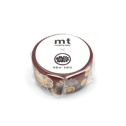 mt x SOU SOU/ Foil-staming Washi Tape - Kinran Donsu MTSOU31