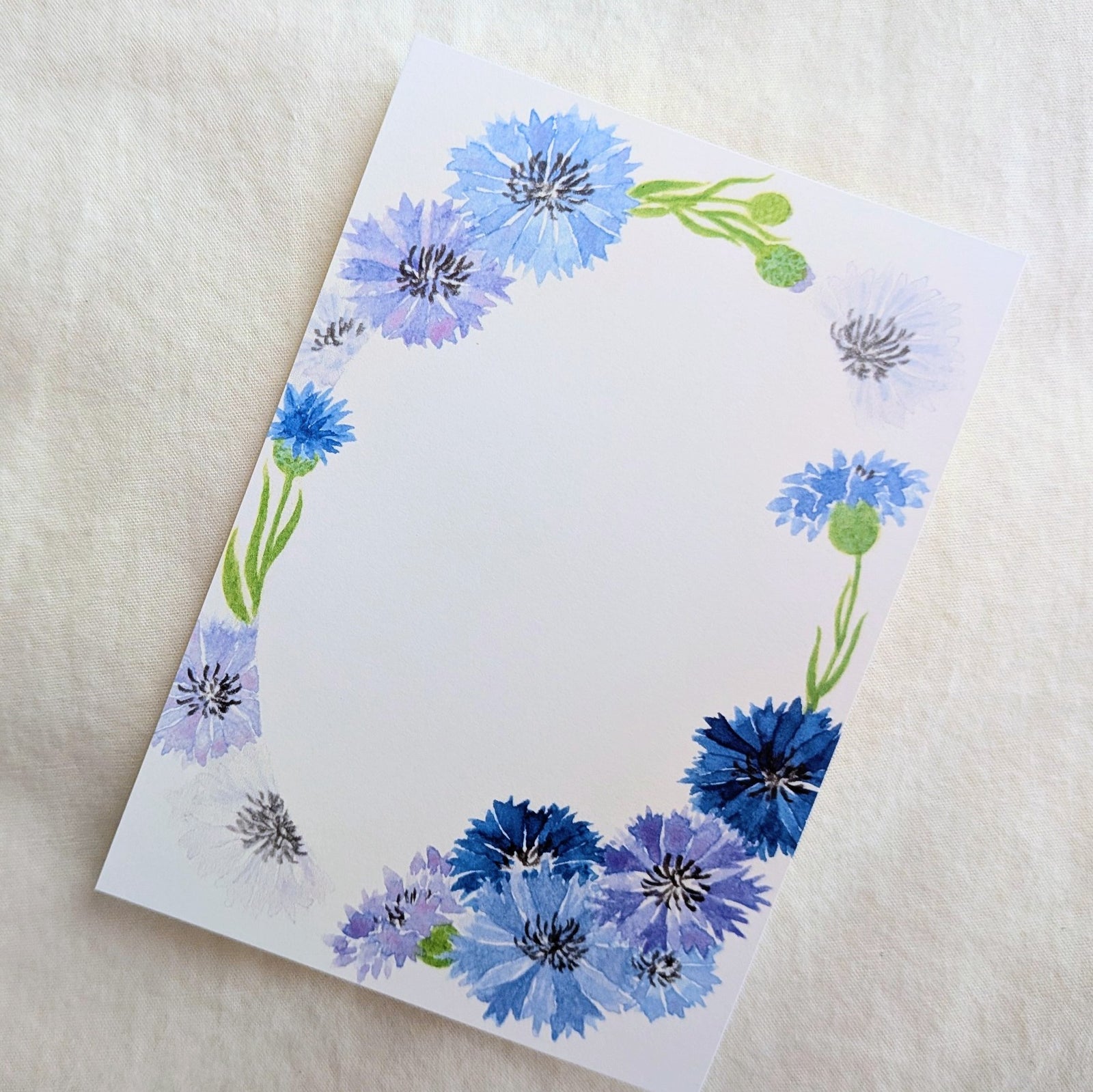 harukazeiro (吉田春香)/ Small Writing Paper -cornflower