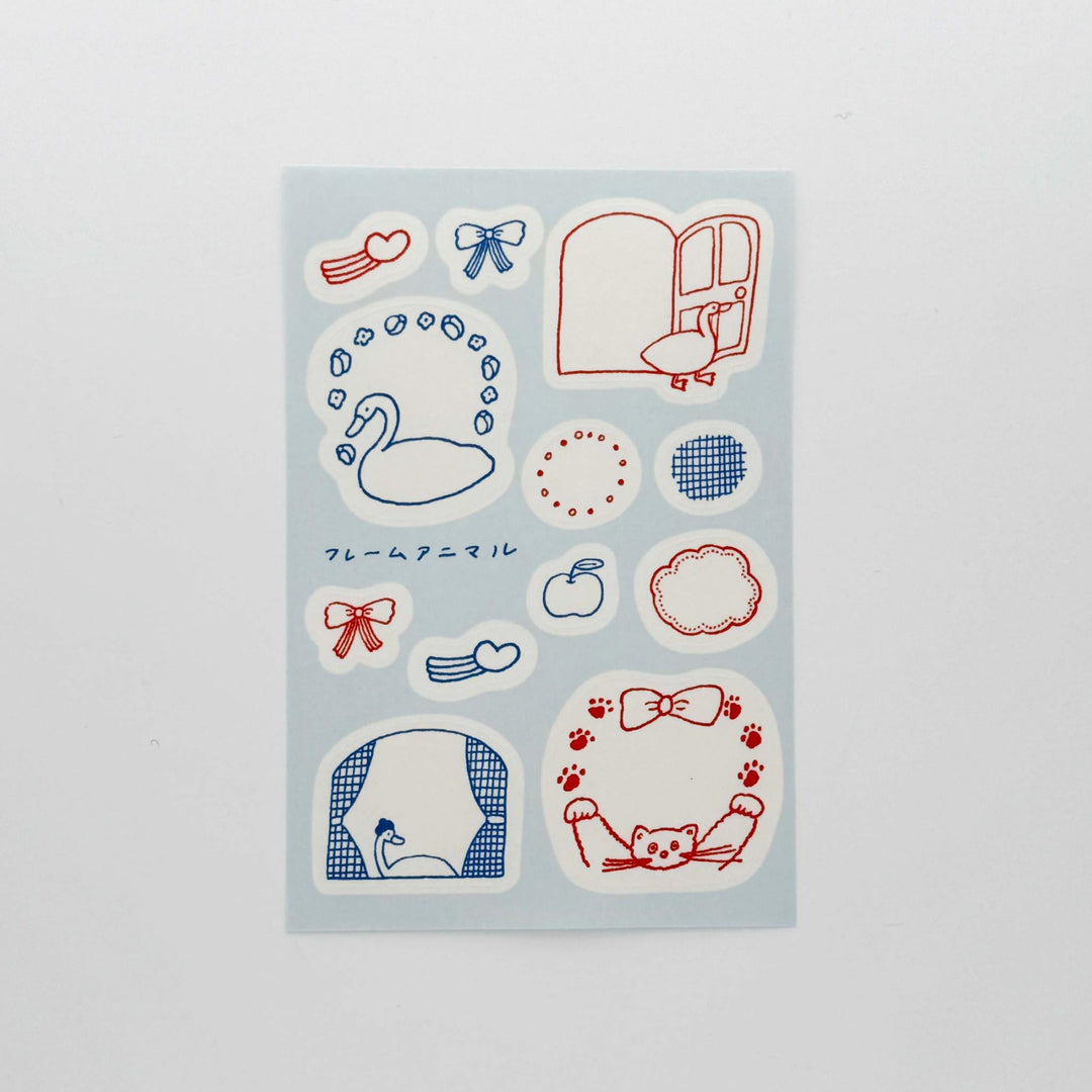 トビマツショウイチロウ×水縞 トレーシングシール フレームアニマル