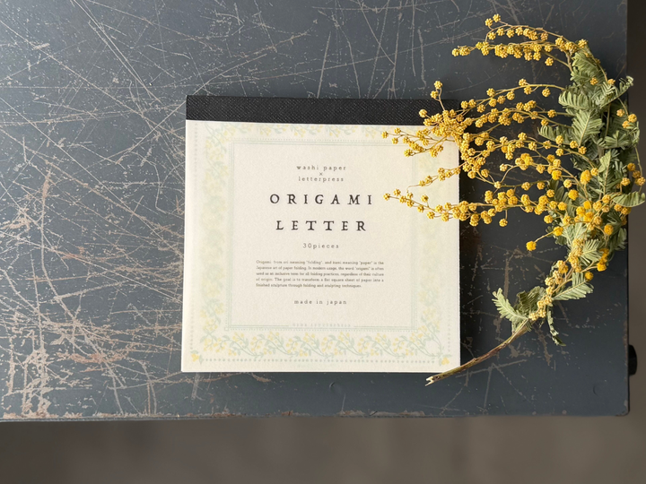 OEDA LETTERPRESS / Limited Edition ORIGAMI LETTER Mimoza color