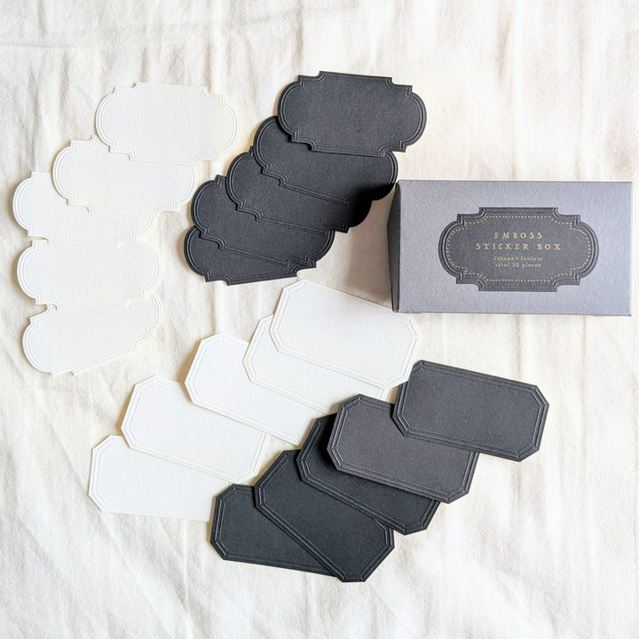 OEDA LETTERPRESS / ENBOSS STICKER BOX