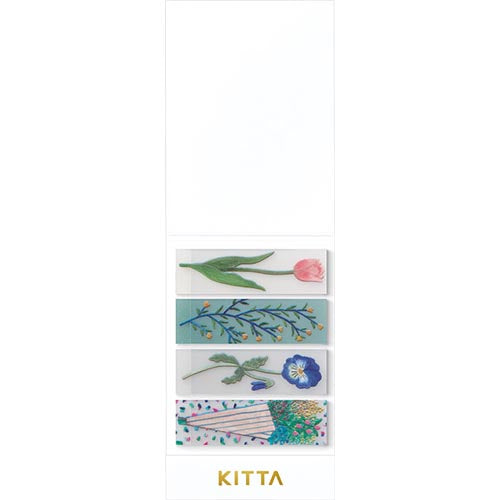 Washi Tape KITTA Cliar 15mm -Flower KITT009