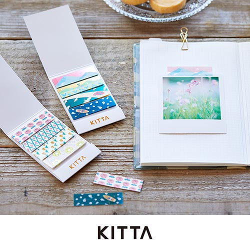 Washi Tape KITTA Cliar 15mm -Flower KITT009