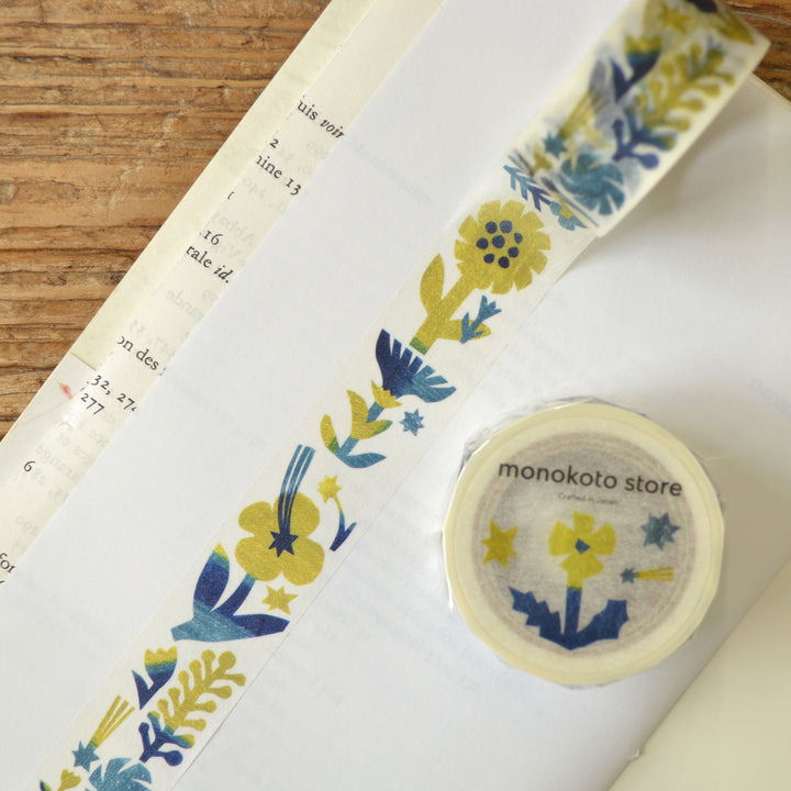 Washi Tape -Flowers and the star