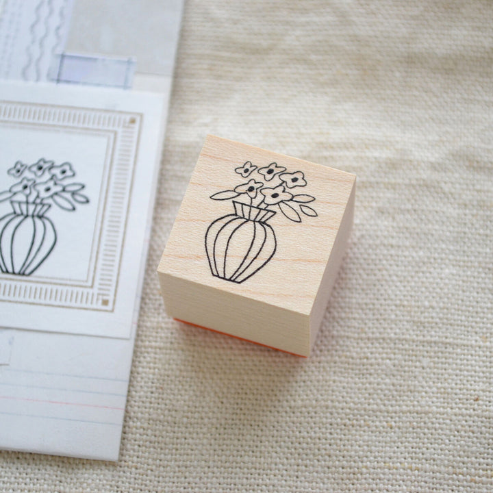 Rubber stamp -Flower Vase