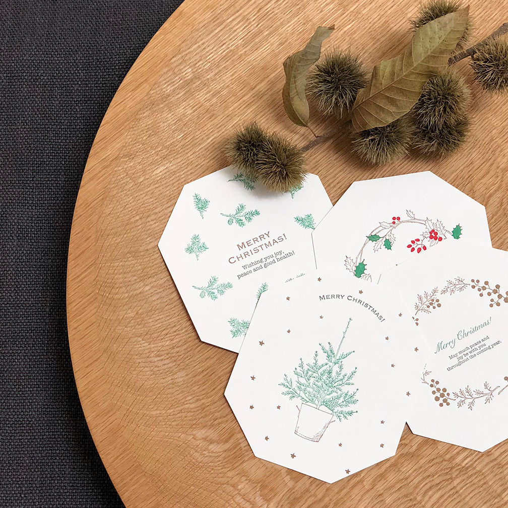 Christmas Card -Wreath/Wreath2/Christmas tree/Fir Tree Leaves