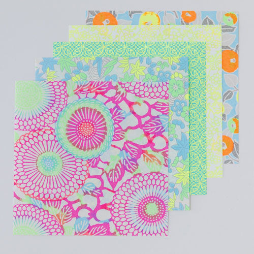 Patterned Washi Paper (Origami) -Neon-2 29245