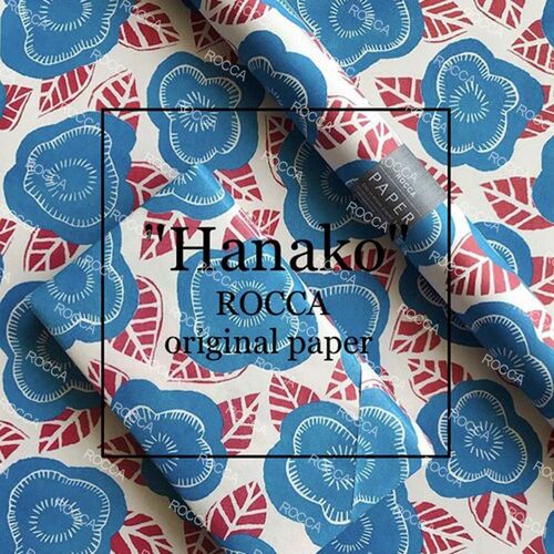 Wrapping paper -[ROCCA] Hanako Blue