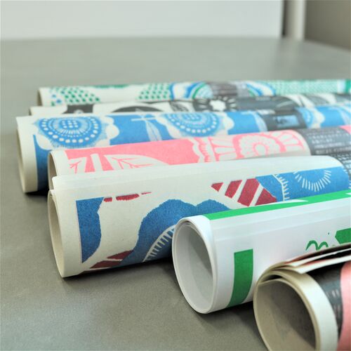 Wrapping paper -[ROCCA]PAPER BIRDS